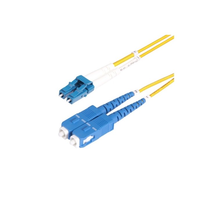 StarTech.com Cavo in fibra ottica duplex monomodale OS2 da LC a SC da 2 m - Cavo