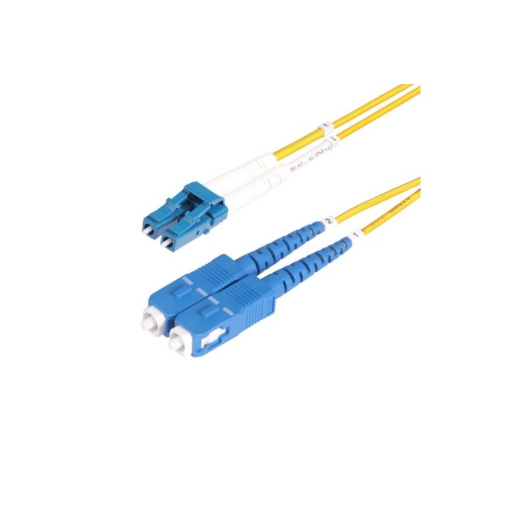 StarTech.com Cavo in fibra ottica duplex monomodale OS2 da LC a SC da 2 m - Cavo