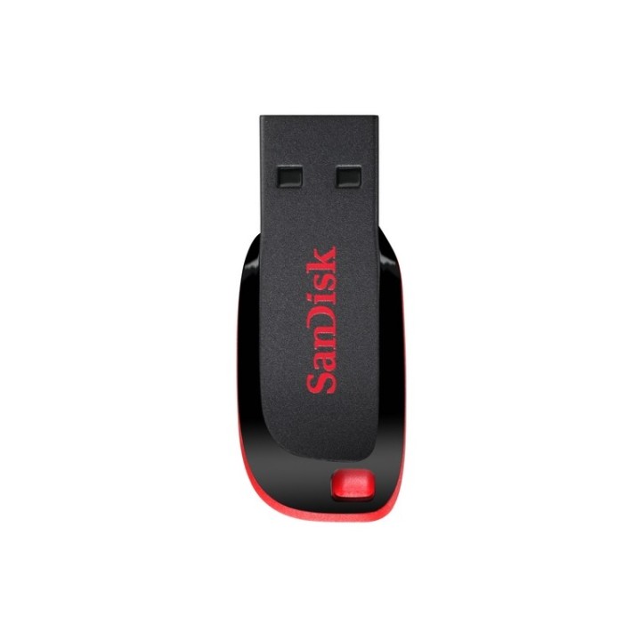 SanDisk Cruzer Blade - Chiavetta USB - 32 GB - USB 2.0 - rosso, Sleek Black
