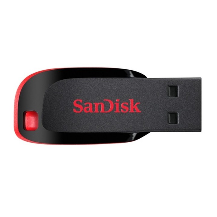 SanDisk Cruzer Blade - Chiavetta USB - 32 GB - USB 2.0 - rosso, Sleek Black