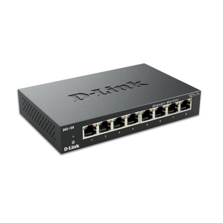 D-Link DGS 108 - Switch - 8 x 10/100/1000 - desktop (DGS-108)