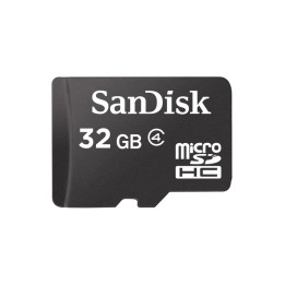 SanDisk - Scheda di memoria flash - 32 GB - Class 4 - microSDHC - nero (SDSDQM-032G-B35N)