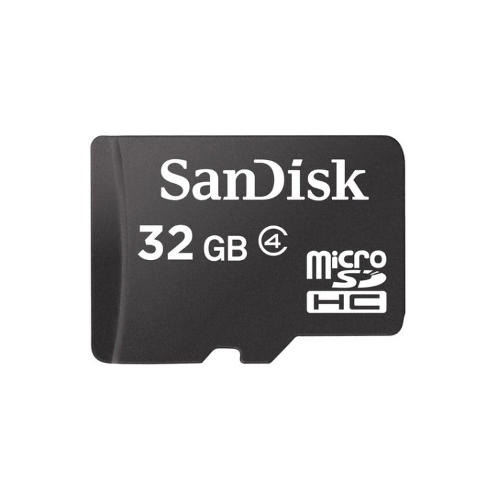SanDisk - Scheda di memoria flash - 32 GB - Class 4 - microSDHC - nero (SDSDQM-032G-B35N)