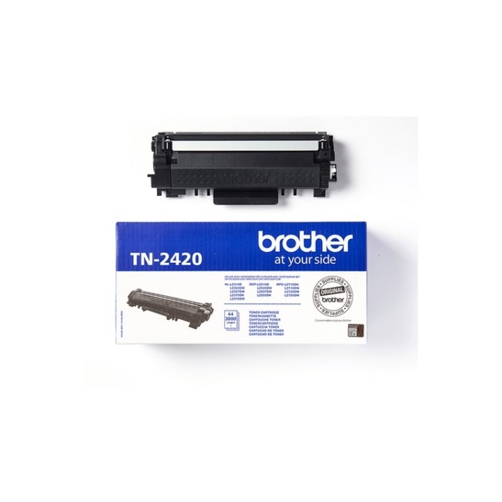 Brother TN2420 - Alta resa - nero - originale - cartuccia toner - per Brother DC (TN2420)