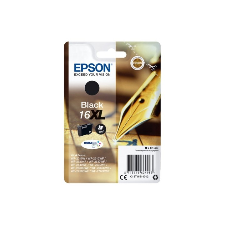 Epson 16XL - 12.9 ml - XL - nero - originale - blister - cartuccia d'inchiostro