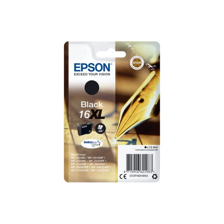 Epson 16XL - 12.9 ml - XL - nero - originale - blister - cartuccia d'inchiostro