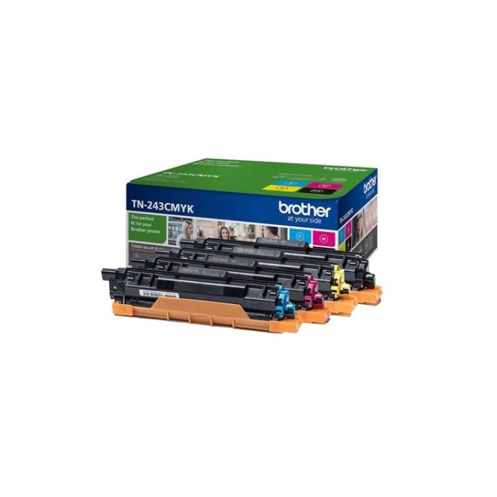 Brother TN243CMYK Value Pack - Confezione da 4 - nero, giallo, ciano, magenta - (TN243CMYK)