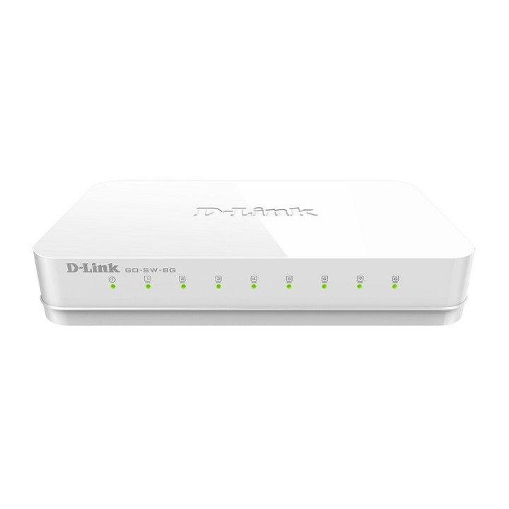 D-Link GO-SW-8G - Switch - unmanaged - 8 x 10/100/1000 - desktop