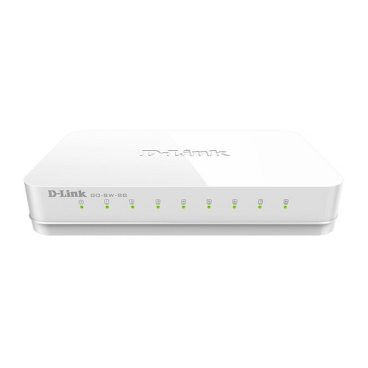 D-Link GO-SW-8G - Switch - unmanaged - 8 x 10/100/1000 - desktop