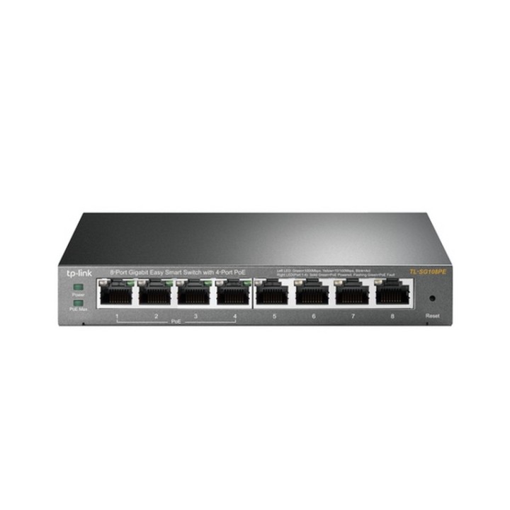 TP-Link Easy Smart TL-SG108PE - Switch - intelligente - 4 x 10/100/1000 (4 PoE+) (TL-SG108PE)