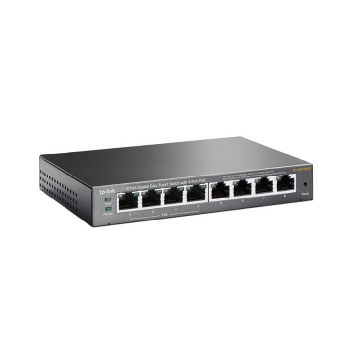 TP-Link Easy Smart TL-SG108PE - Switch - intelligente - 4 x 10/100/1000 (4 PoE+) (TL-SG108PE)