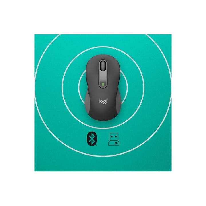 Logitech Signature M650 for Business - Mouse - ottica - 5 pulsanti - senza fili
