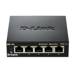 D-Link DGS 105 - Switch - 5 x 10/100/1000 - desktop