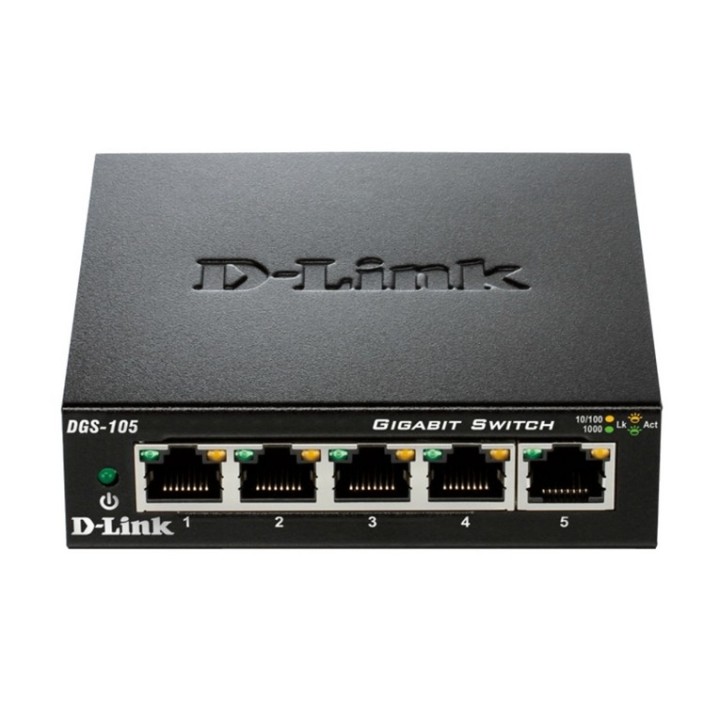 D-Link DGS 105 - Switch - 5 x 10/100/1000 - desktop (DGS-105)