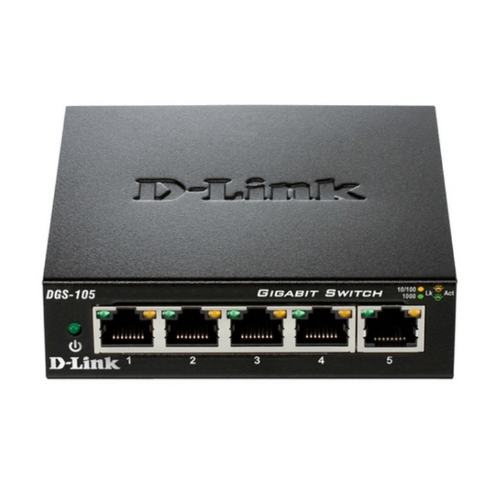 D-Link DGS 105 - Switch - 5 x 10/100/1000 - desktop