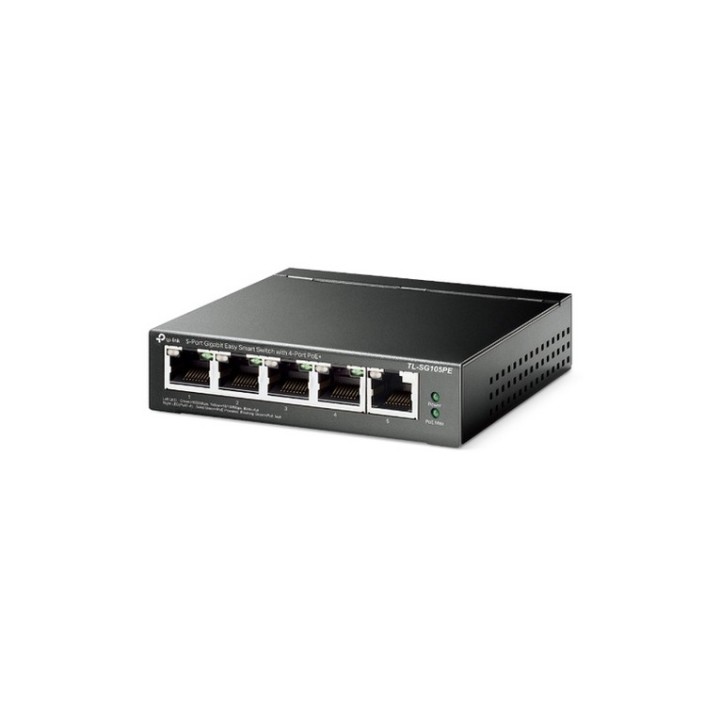 TP-Link TL-SG105PE - Switch - gestito - 5 x 10/100/1000 (4 PoE+) - desktop - PoE
