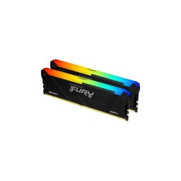 Kingston FURY Beast RGB - DDR4 - kit - 32 GB: 2 x 16 GB - DIMM 288-PIN - 3200 MH