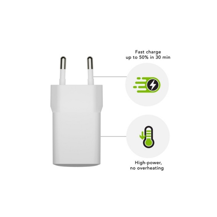 dbramante1928 re-charge - Alimentatore - 18 Watt (USB) - bianco - Europa