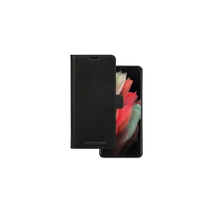 dbramante1928 Lynge - Flip cover per cellulare - pelle pieno fiore - nero - per