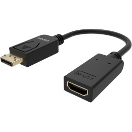 VISION - Adattatore video - DisplayPort maschio a HDMI femmina - nero - supporta