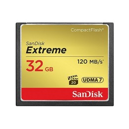 SanDisk Extreme - Scheda di memoria flash - 32 GB - 567x - CompactFlash (SDCFXSB-032G-G46)