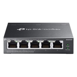 TP-Link Omada ES205GP V1 - Switch - gestito - 4 x 10/100/1000 (PoE+) + 1 x 10/10
