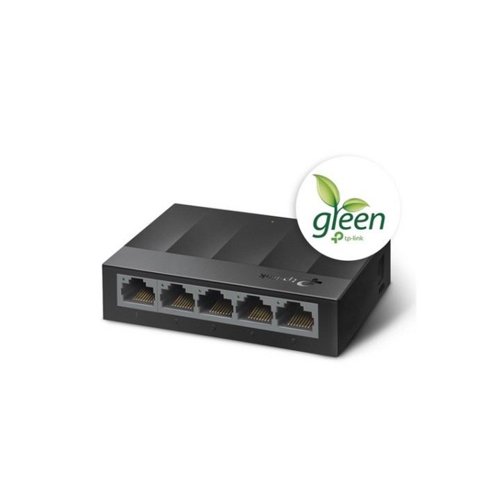 TP-Link LiteWave LS1005G - Switch - unmanaged - 5 x 10/100/1000 - desktop, monta