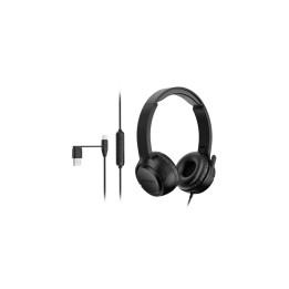 Kensington H950 EQ - Cuffie con microfono - over ear - cablato - USB-C, USB - ne
