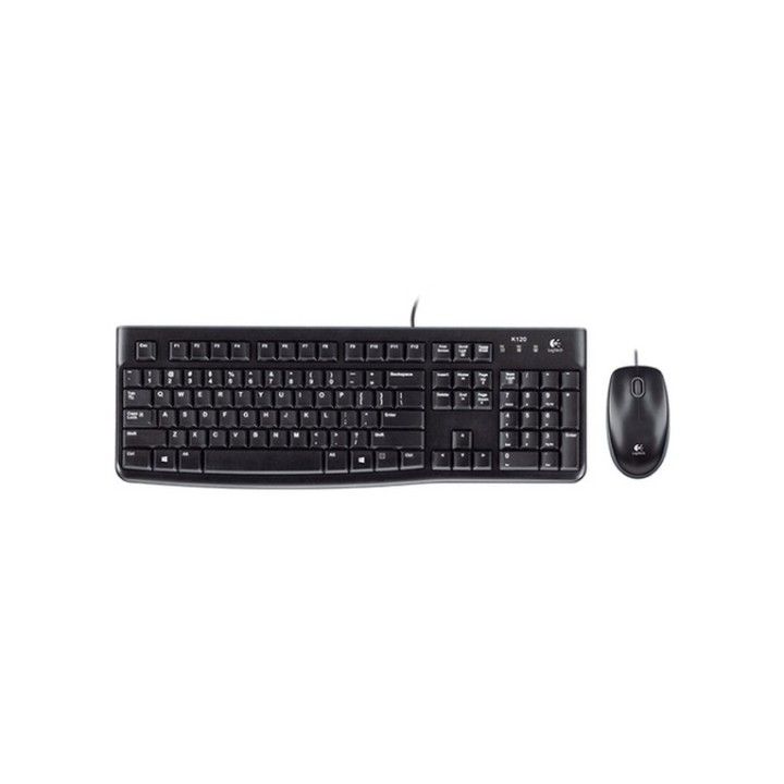 Logitech Kit Tastiera e Mouse Desktop MK120 Colore Nero - Connessione USB - per (920-002543)