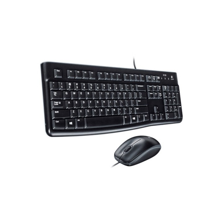 Logitech Kit Tastiera e Mouse Desktop MK120 Colore Nero - Connessione USB - per