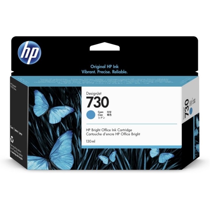 HP 730 - 130 ml - ciano - originale - DesignJet - cartuccia d'inchiostro - per D