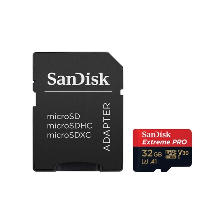 Ext Pro microSDHC 32GB+SD 100MB A1 I U3