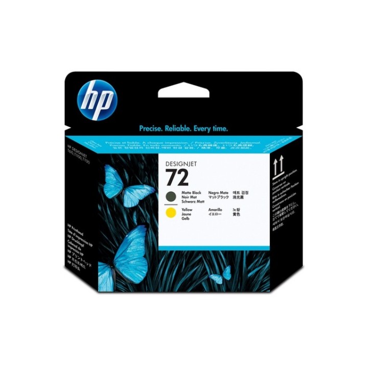 HP 72 Matte Black and Yellow Printhead