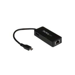 Startech Adattatore di rete USB-C a RJ45 Gigabit Ethernet con porta USB-A supple