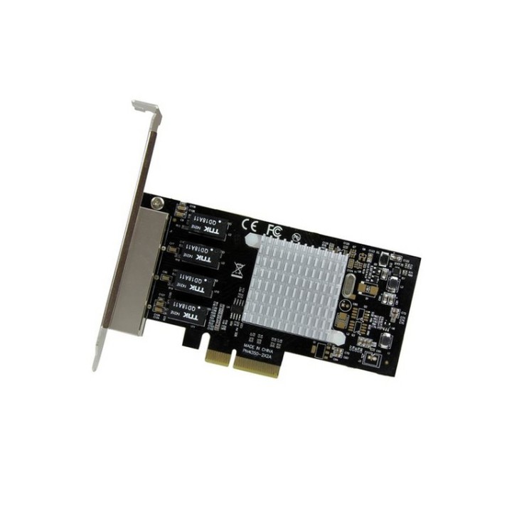 Startech Scheda di rete PCIe Gigabit Power over Ethernet a 4 porte - Adattatore