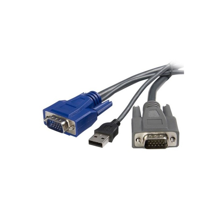 StarTech.com Cavo KVM ultra-sottile VGA USB 2 in 1 1,8 m (SVUSBVGA6) - Cavo tast