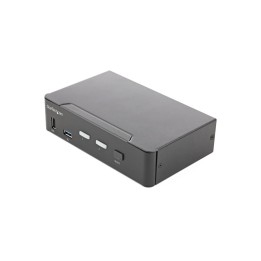 Startech KVM Switch HDMI a 2 porte - Monitor singolo 4K 60Hz Ultra HD HDR - Swit