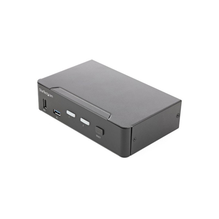 Startech KVM Switch HDMI a 2 porte - Monitor singolo 4K 60Hz Ultra HD HDR - Swit