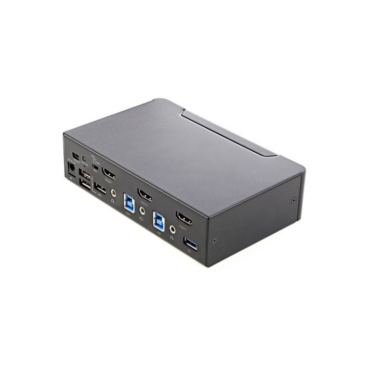 Startech KVM Switch HDMI a 2 porte - Monitor singolo 4K 60Hz Ultra HD HDR - Swit