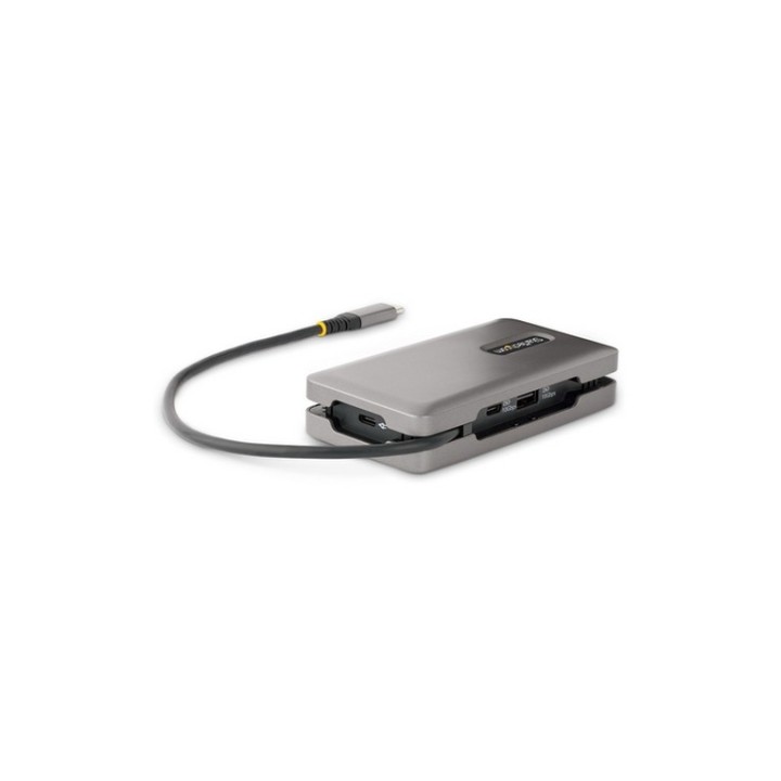 StarTech.com USB-C Multiport Adapter, 4K 60Hz HDMI/DP Video, 3-Port USB Hub, 100