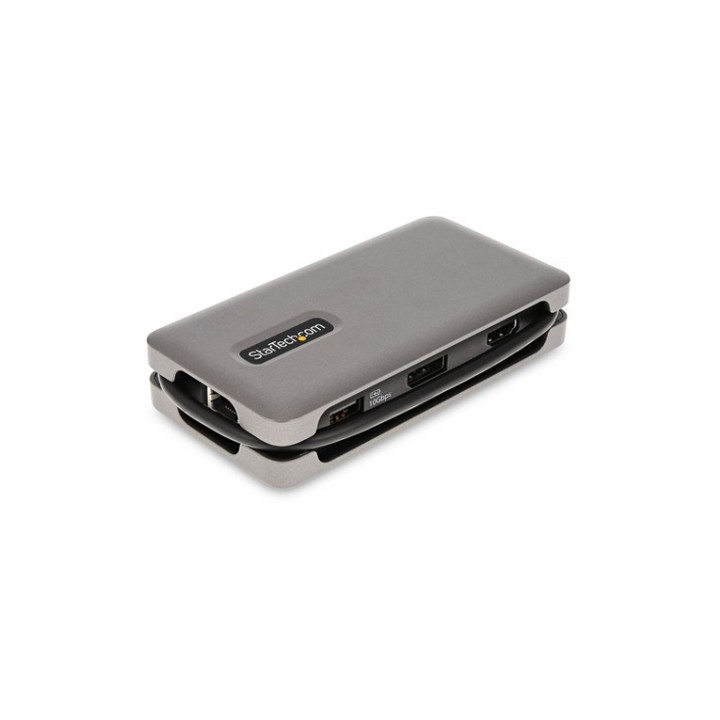 StarTech.com USB-C Multiport Adapter, 4K 60Hz HDMI/DP Video, 3-Port USB Hub, 100