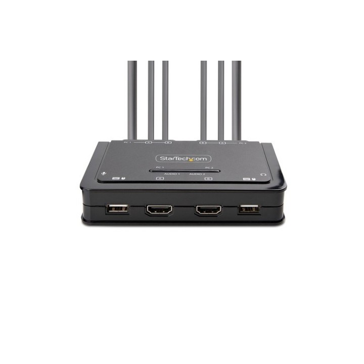 Startech KVM Switch HDMI a 2 porte per doppio monitor HDMI 4K - Switch KVM / aud