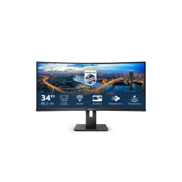 Philips 345B1C - Monitor a LED - curvato - 34" - 3440 x 1440 WQHD @ 100 Hz - VA