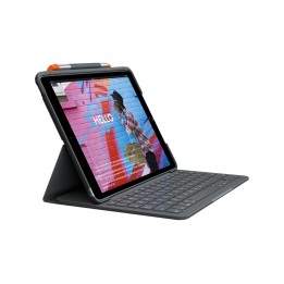 Logitech Slim Folio - Custodia tastiera e carta - senza fili - Bluetooth - QWERT