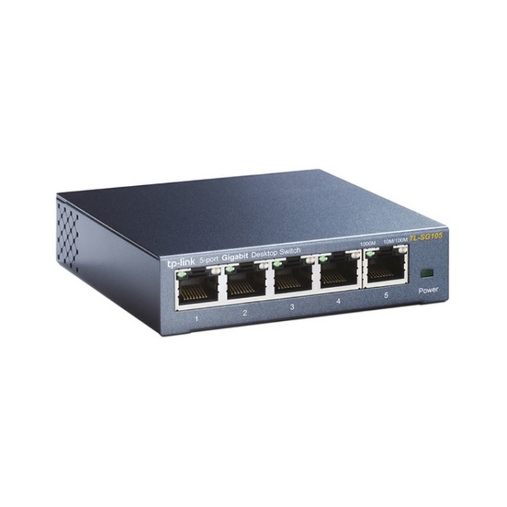 TP-Link TL-SG105 5-Port Metal Gigabit Switch - Switch - unmanaged - 5 x 10/100/1 (TL-SG105)