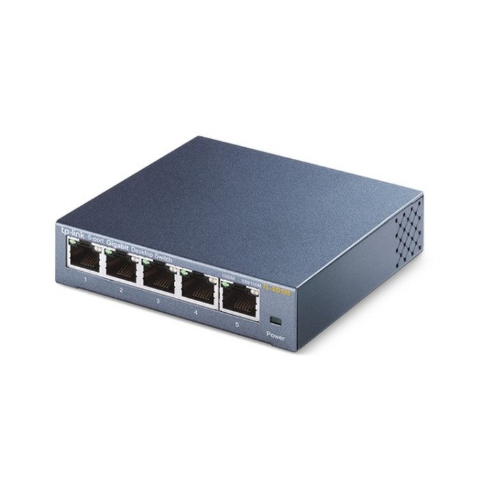TP-Link TL-SG105 5-Port Metal Gigabit Switch - Switch - unmanaged - 5 x 10/100/1 (TL-SG105)