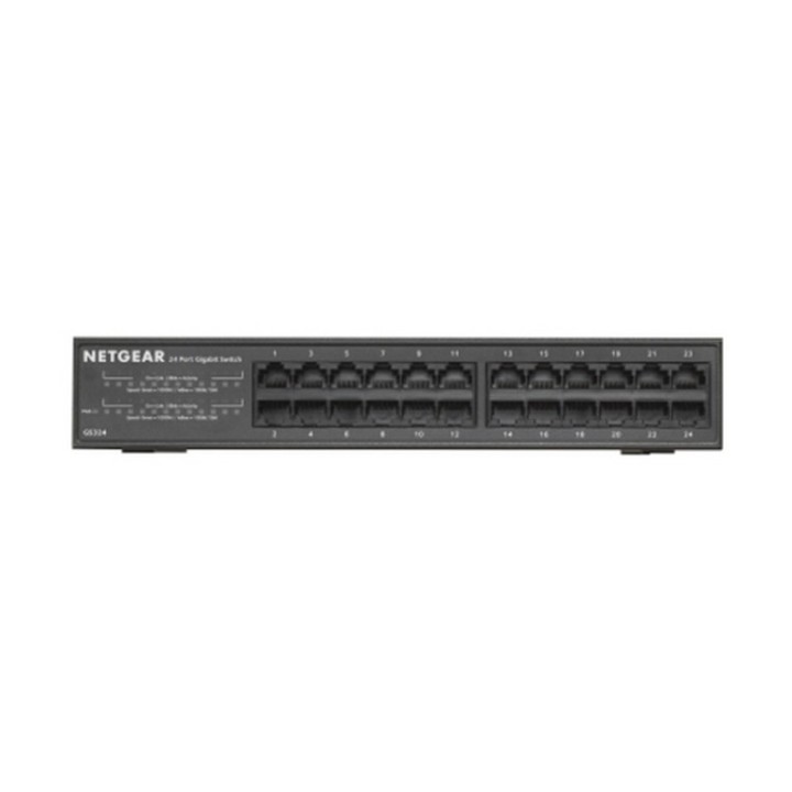 NETGEAR GS324v2 - Switch - unmanaged - 24 x 10/100/1000 - montaggio a parete, de (GS324-200EUS)