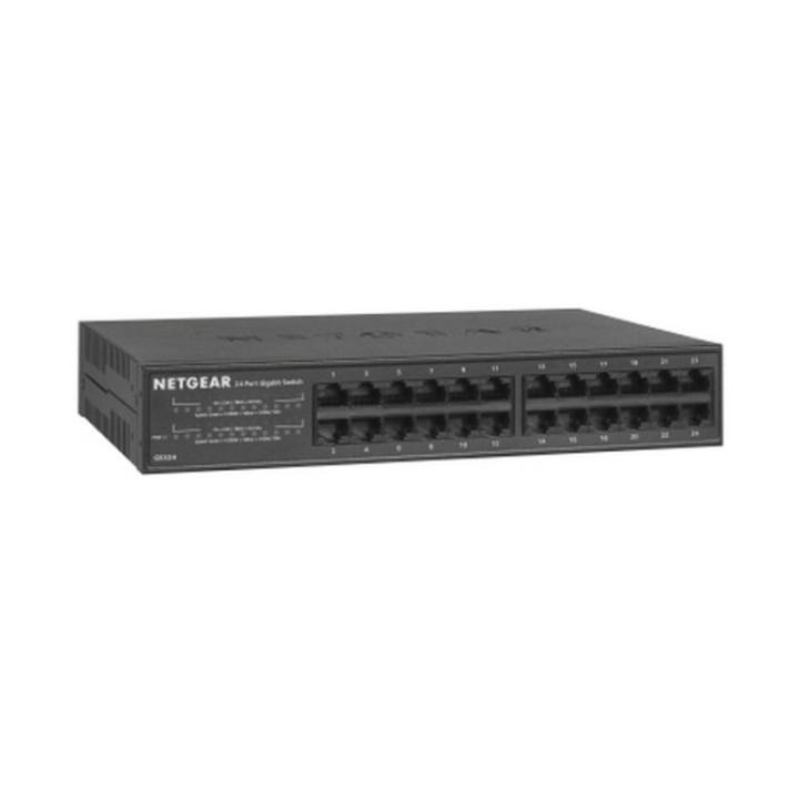 NETGEAR GS324v2 - Switch - unmanaged - 24 x 10/100/1000 - montaggio a parete, de (GS324-200EUS)
