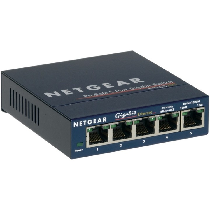 Switch Unmanaged 5 porte 1G ProSafe Switch 5 porte 1000Base-T - alimentatore est