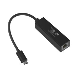 VISION Professional installation-grade USB-C to RJ45 Gigabit Ethernet network ad